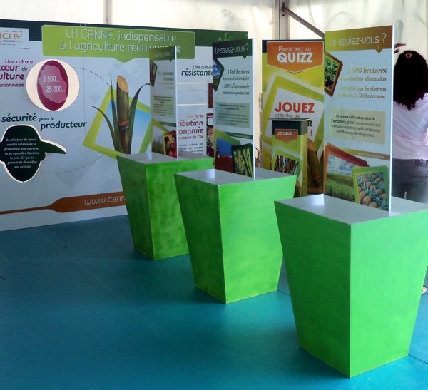 Conception et fabrication de stands publicitaires à la Réunion